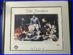 Limited Edition Muhammad Ali The Greatest Signed Looney Tunes Framed Photo