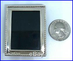Lot 10 Signed Sterling Silver Miniature Picture Frames 2 1/6 X 1 11/16