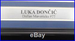 Luka Doncic Autographed Signed Framed 16x20 Photo Mavericks Fanatics Holo 162396