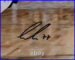 Luka Doncic Mavericks signed 16x20 Step back 3 photo Framed Autograph Fanatics