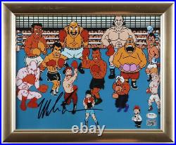 MIKE TYSON Signed Punch-Out! 13x16 Custom Framed Photo (PSA/DNA COA)