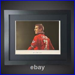 Manchester United Eric Cantona'The King' Signed 20x24 Framed Photo £225