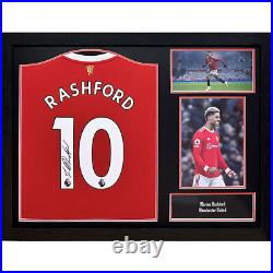 Manchester United FC Rashford Signed Shirt (Framed) Photographic COA Gift Idea