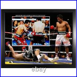 Manny Pacquiao Boxing Champion Custom Framed Signed Autograph Photo PSA