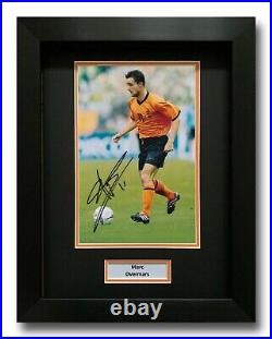 Marc Overmars Hand Signed Framed Photo Display Holland Autograph