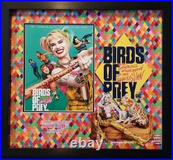 Margot ROBBIE Signed Framed 11X14 Photo MOUNT DISPLAY Birds Of Prey COA AFTAL B