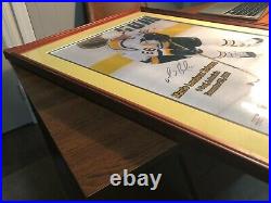 Mario Lemieux SIGNED Framed Photo Triumphant Return 2000 22x26 Penguins NHL