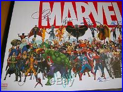Marvel Authentic Cast Signed Framed 20x28 Poster With Exact Onsite Proof
