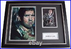 Matthew Lewis SIGNED FRAMED Photo Autograph 16x12 display Harry Potter Film COA
