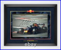 Max Verstappen Signed & Framed 12X8 Photo FORMULA 1 Genuine Autograph AFTAL COA