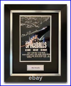 Mel Brooks Hand Signed Framed Photo Display Spaceballs