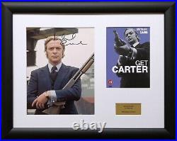 Michael Caine / Get Carter / Signed Photo / Autograph / Framed / COA