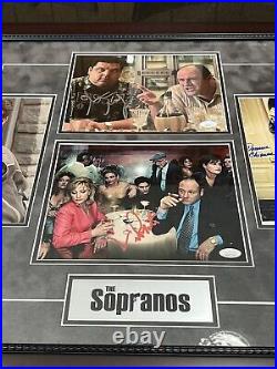 Michael Imperioli Signed Framed Photo Sopranos Autographed Steve Schirripa + JSA