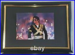 Michael Jackson Hand Signed Photo Framed With Coa Authentic Autograph