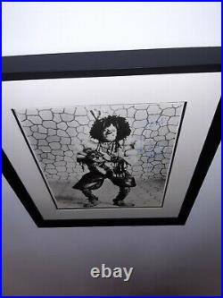 Michael Jackson Vintage Autograph Signed Museum quality Framed 8X10 B&W Picture