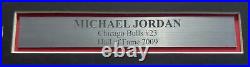 Michael Jordan Autographed Framed 8x10.5 Photo UDA Gem 10 Auto Beckett AA01268