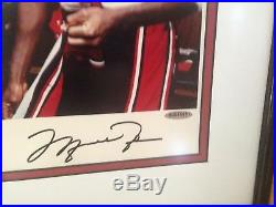 Michael Jordan Bird Magic UDA Upper Deck USA Signed Autograph Framed 16x20 Photo
