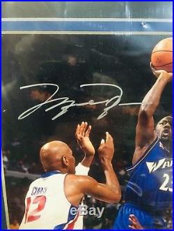 Michael Jordan Signed Autographed 8X10 Wizards Framed Photo COA UDA Upper Deck