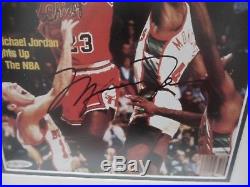 Michael Jordan Signed / Autographed Framed 8x10 Photo UDA Upper Deck COA Auto