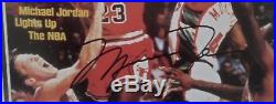 Michael Jordan Signed / Autographed Framed 8x10 Photo UDA Upper Deck COA Auto
