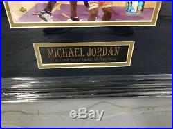 Michael Jordan Signed Custom Framed Chicago Bulls 8x10 Photo Wizards Psa/Dna