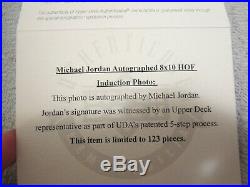 Michael Jordan Signed Framed 14x18 Photo, Upper Deck Coa, Lmt Ed # 3 Of 123 $$$$