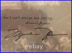 Michael Jordan UDA signed 24x12 Autograph 1988 Gatorade Dunk Frame Collage auto