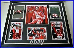 Michael Schumacher SIGNED FRAMED Photo Autograph Huge display Formula 1 & COA