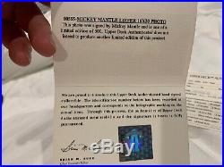 Mickey Mantle / Neil Leifer Signed Limited Edition Upper Deck UDA Framed Photo
