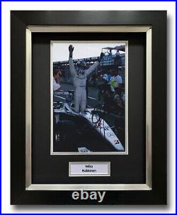 Mika Hakkinen Hand Signed Framed Photo Display Mclaren Autograph F1 1