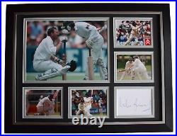 Mike Atherton Signed Autograph 16x12 framed photo display Cricket Sport COA