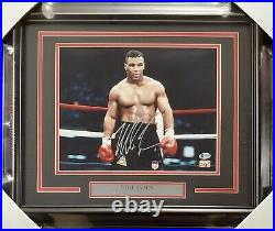 Mike Tyson Authentic Autographed Signed Framed 11x14 Photo Beckett 191199