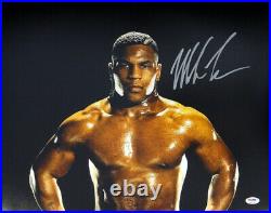 Mike Tyson Authentic Autographed Signed Framed 16x20 Photo Psa/dna 177393