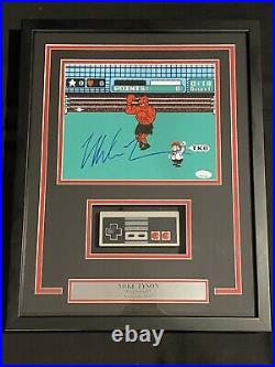 Mike Tyson Auto/Signed Nintendo Photo Framed Punch Out And Controller JSA 19x16