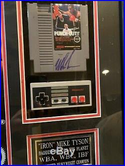 Mike Tyson Dual Signed Framed 11x14 Punch Out Photo with Nintendo Controller JSA
