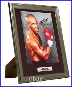 Mike Tyson Hand Signed Autograph Framed & Mounted A4 Photo COA
