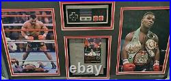 Mike Tyson Hand Signed Autographed Punch Out Photo With Game + controller Framed
