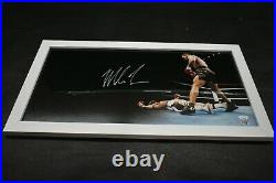 Mike Tyson Signed 12x24 Panoramic Photo JSA COA Framed Autograph Knock Out