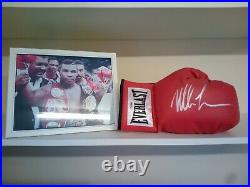 Mike Tyson Signed Boxing Glove PSA/DNA with Framed Photo
