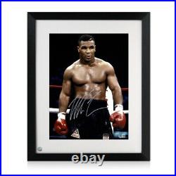 Mike Tyson Signed Boxing Photo Baddest Man On The Planet. Framed