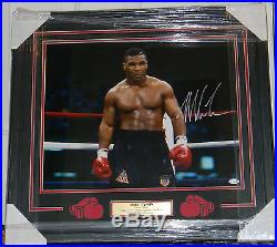 Mike Tyson Signed Photo Auto 16x20 Framed & Matted Jsa Coa Iron Mike