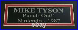 Mike Tyson signed 8x10 Punch-Out Nintendo Game photo framed autograph JSA COA