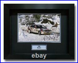 Miki Biasion Hand Signed Framed Photo Display Rally Autograph 1