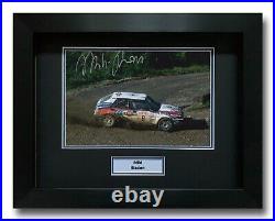 Miki Biasion Hand Signed Framed Photo Display Rally Autograph 2