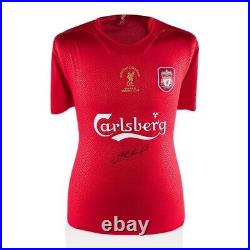 Montage Framed Steven Gerrard Signed Liverpool Shirt Istanbul 2005 £259.99