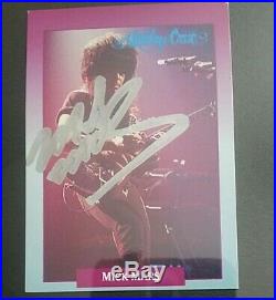 Motley Crue Framed Signed Autographed 4 Rock Card Photo Set + VIP pass pick COA