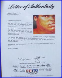 Muhammad Ali Autographed Signed Framed 16x20 Photo PSA/DNA #M08374