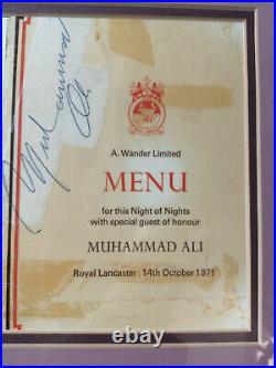 Muhammad Ali Framed Autograph hand signed original in London