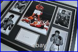 Muhammad Ali SIGNED FRAMED Huge Photo Autograph display Boxing Cassius Clay COA