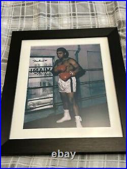 Muhammad Ali Signed Framed Photo With COA
